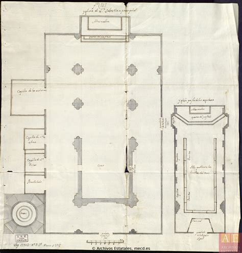 Plano de la iglesia de San Sebastián Antequera Identidad e Imagen de