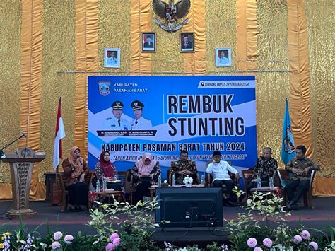 Pemkab Pasbar Gelar Rembuk Stunting 2024 Menjadi Tahun Akhir Untuk 14