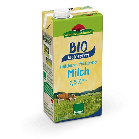 Bio Lactosefreie H Milch L Packung Schwarzwaldmilch