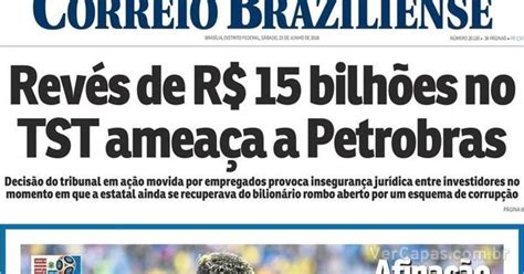 Capa Correio Braziliense Sábado 23 de Junho de 2018