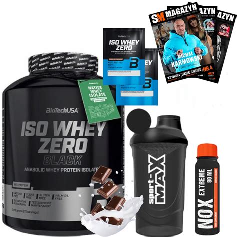 Biotech Iso Whey Zero Black Izolat Wpi Z Kreatyn Wydajno Si A Masa