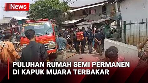 Kebakaran Di Kapuk Muara Puluhan Rumah Semi Permanen Ludes Video