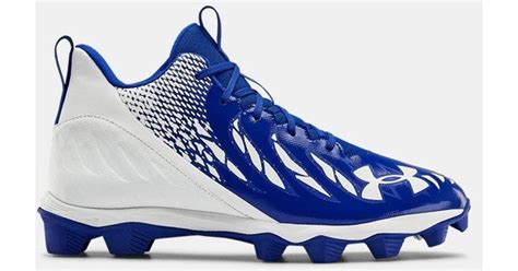 Under Armour Mens Ua Spotlight Franchise Rm Football Cleats In Blue