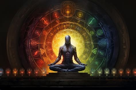 Buddismo Chakra Umano Meditazione Dischi Di Energia Rotante Verso