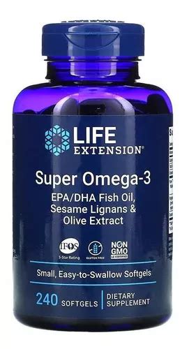 Life Extension Super Omega 3 Epa dha 240 Cápsulas Cuotas sin interés