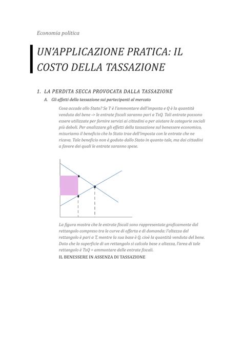 Economia Politica 5 Appunti Con Grafici Economia Politica UN