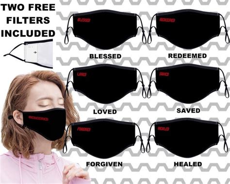 Customizable Spiritual Word Religious Face Masks