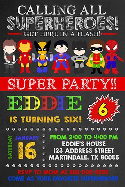 Superheroes Invitation Text For Printing All Invitations Tk Best