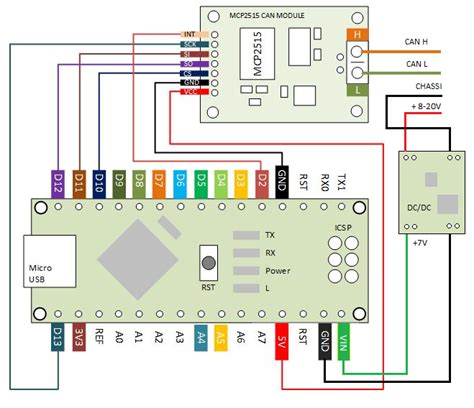 Arduino MCP2515 CAN Bus Modul Board TJA1050 Receiver SPI Elektroleum