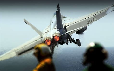 Daily Wallpaper: F-18 Carrier Takeoff | I Like To Waste My Time