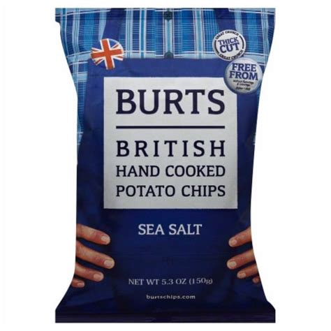 Burts British Hand Cooked Sea Salt Potato Chips Oz Smiths Food