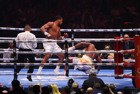 Anthony Joshua Defeats Ngannou With Brutal Second Round Ko