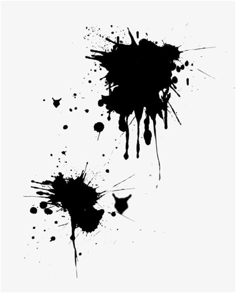 Black Ink Splash Vector Hd Images Vector Black Splash Ink Dot Element