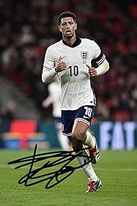 Rjr Prints Jude Bellingham England Euro Signed X Inch Photo