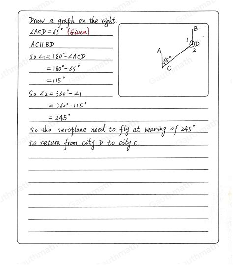 praw a graph on the right.∠ ACD=65° fGiven? B 1ACparallel BDD A. 2SO∠ ...