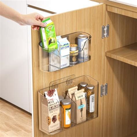 Hqahnekme Pieces Kitchen Cabinet Door Storage Box Self Adhesive Wall