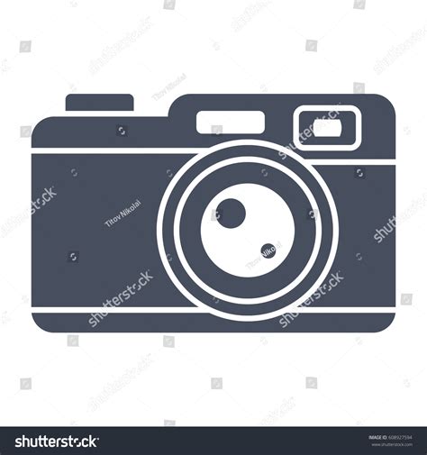 Vintage Camera Retro Camera Black Vector Stock Vector (Royalty Free ...