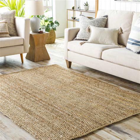 Hauteloom Shippagan Sea Grass Jute Rug Natural Fiber Area Rug