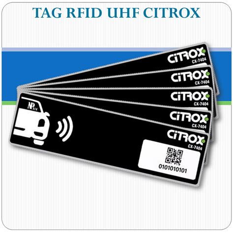 Tag Etiqueta RFID UHF Veicular CITROX Precision Sistemas