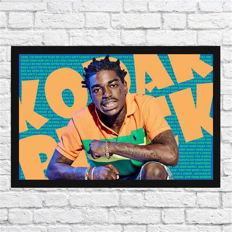 Kodak Black Lyrics Poster Print Etsy