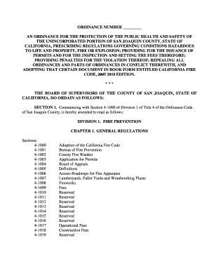 Fillable Online ORDINANCE NUMBER AN ORDINANCE FOR THE Fax Email Print