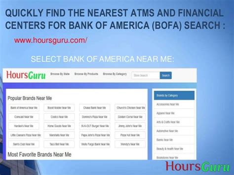 Bank of America locations near me | bank of America hours