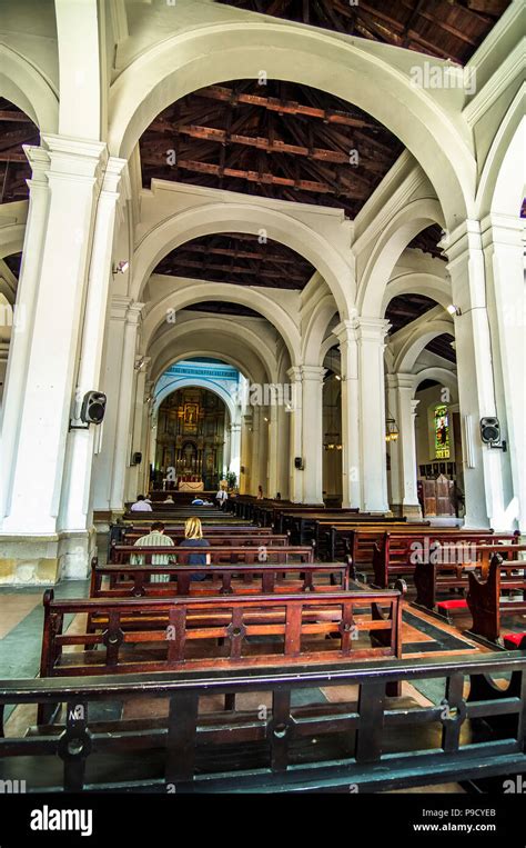 Interior of the Cathedral Basilica of St. Mary Panama City Panama Stock ...