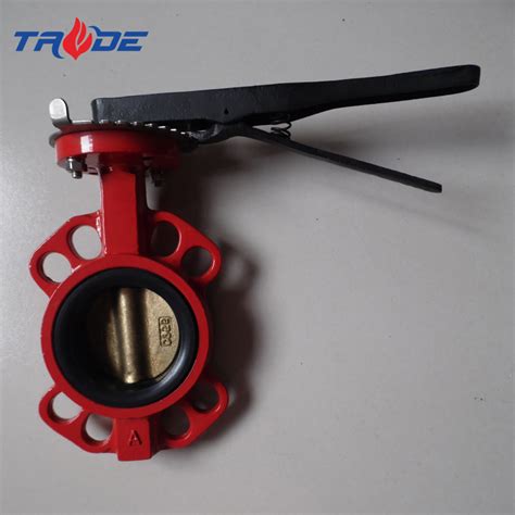 Dn80 Din Gost Pn10 Pn16 Wafer Butterfly Valve With Handle Aluminum Bronze Disc China Aluminum