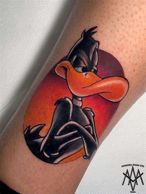 Daffy Duck Tattoo Duck Tattoos Cartoon Tattoos Traditional Tattoo