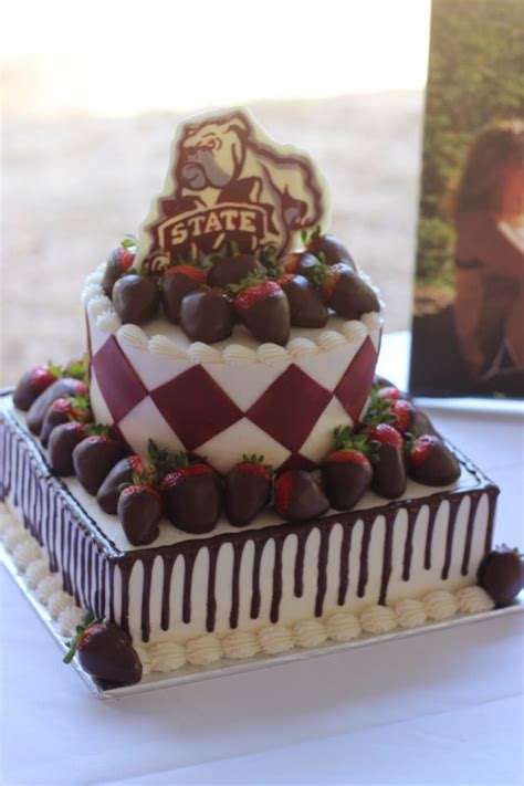 Msu Mississippi State University Bulldog Grooms Cake Graduation