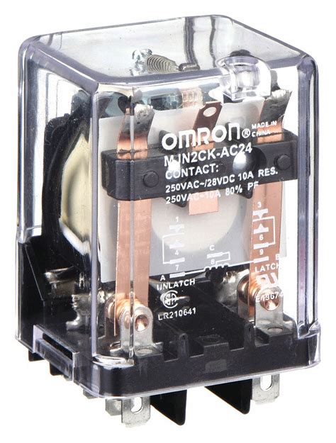 Omron Latching Relay 24v Ac Coil Volts 10a 240v Ac Contact Rating