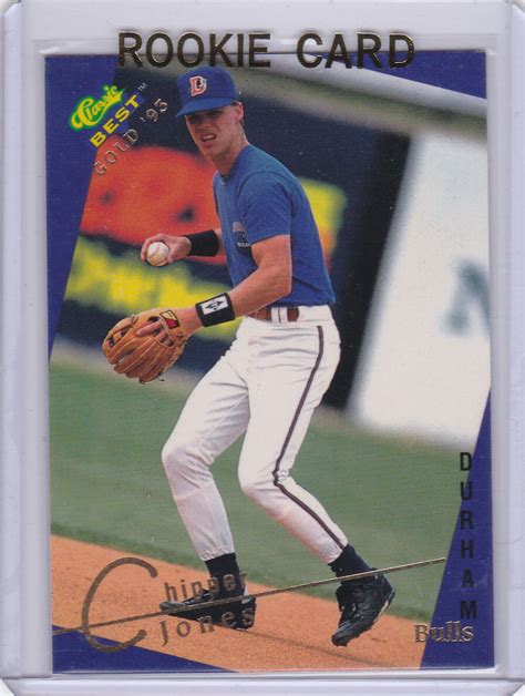 CHIPPER JONES 1993 Classic Best GOLD ROOKIE CARD Burham Bulls Minor