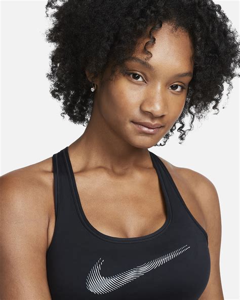 Nike Swoosh Medium Support Womens Padded Graphic Sports Bra Nike Sk