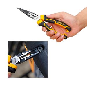 INGCO 3 Pcs High Leverage Pliers Set Cr V Black Finish And Polish