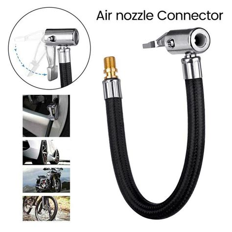 Cm Car Air Tyre Chuck Inflator Pump Extension Hose Pipe Adapter Tool