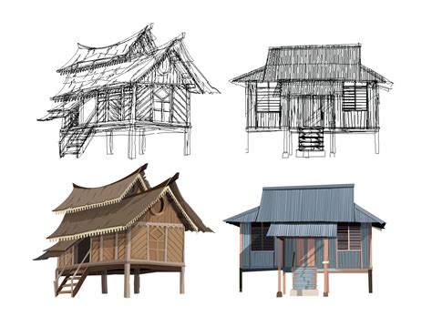 rumah kampung vector - Sonia Anderson