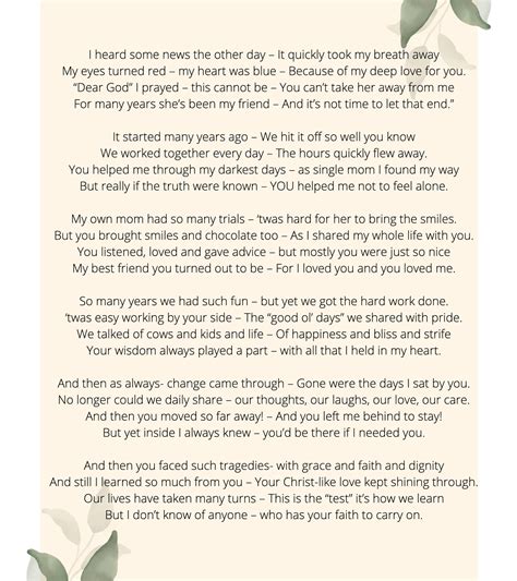 Personalized Poem to Honor Loved One Passed - Etsy