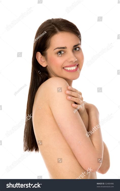 Naked Woman Covering Breasts Stock Photo 52480486 Shutterstock