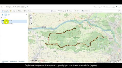 Dodawanie Pliku Gpx Do Projektu Mapy W Arcgis Online Youtube