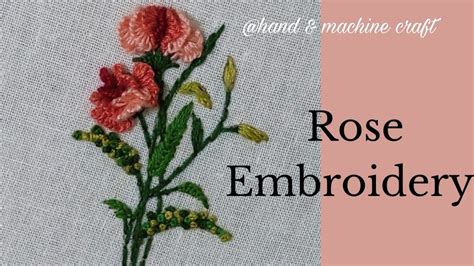 New Dimensional 3d Rose Embroidery Hand Embroidery Tutorial Youtube