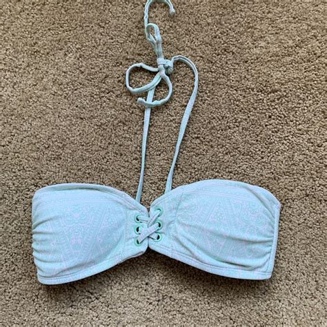 Mint Blue Bikini Top So Adorable And Fun The Color Depop