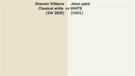 Sherwin Williams Classical White Sw Vs Jotun Paint White