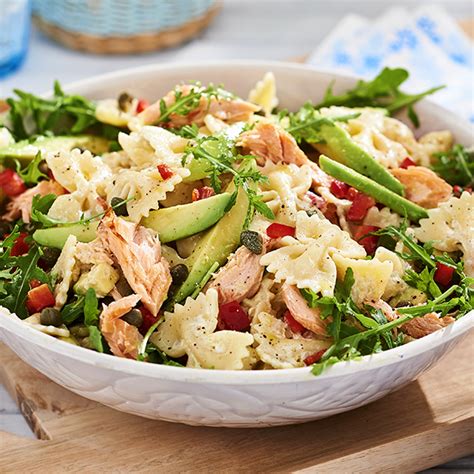 Ensalada De Pasta Con Salmón Y Aguacate Receta Hoy