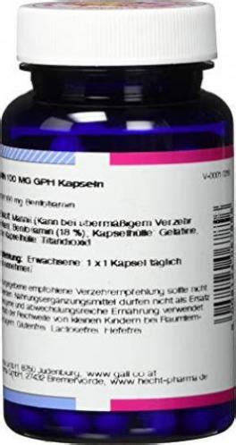 Benfotiamin Mg Gph Kapseln St Ck G Nstiger Preis Apotheke