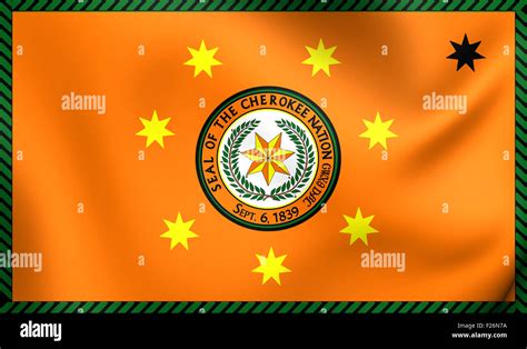 Cherokee nation flag hi-res stock photography and images - Alamy