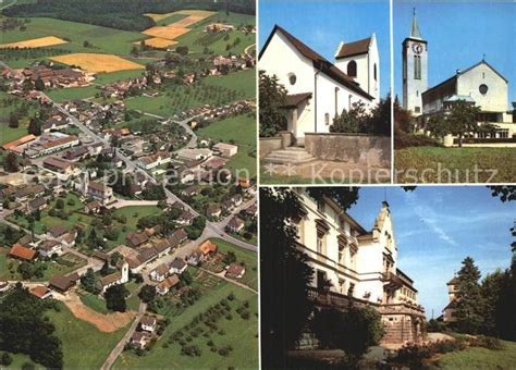 Berg TG Kirchen Schloss Fliegeraufnahme Kat Berg TG Nr De06220