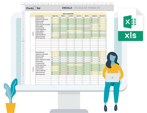 Planilha Escala De Trabalho Excel Png Plani Images 67200 Hot Sex Picture