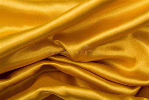 Golden Satin Stock Image Image Of Material Elegance