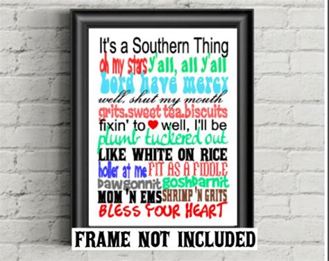 Southern Sayings, Southern Quotes, Art Print, Bless Your Heart ...