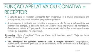 Funcões da linguagem - | PPTX